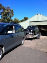 Location, Nutfield Victoria, ready to leave for Nerriga NSW